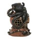 image 3 of Something Different Kraken & Diver Helmet Backflow Incense Burner - Black/Golden Brown/Chrome - One Size