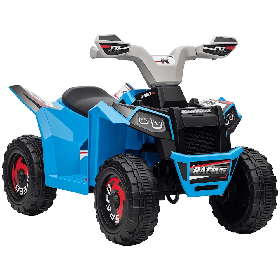 image 1 of HOMCOM Electric Quad Bike, 6V Kids Ride-On ATV, for Ages 18-36 Months - Blue