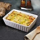 image 2 of KitchenCraft Lasagne Dish White Stoneware 33x23cm