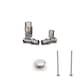 image 1 of Talus Flair - Silver Thermostatic Radiator Valve & Installation Kit Straight 15mm