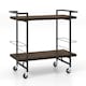 image 10 of COSTWAY 2-tier Kitchen Dining Storage Mobile Cart