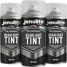 Jenolite Lens Lacquer Headlight Tint Paint - Black - 400ml Spray Can - 3-Pack