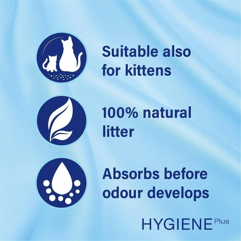 image 1 of 28L Catsan Hygiene Non-Clumping Odour Control Cat Litter Kitten Litter 2x14L