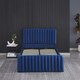image 4 of Ottoman Storage Bed blue 4ft Double velvet bed gas lift up Storage Bed and 1 Mattress bedroom furniture