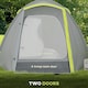 image 6 of Outsunny 2 Man Camping Tent with Living Area, 2000mm Waterproof, Yellow