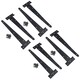 image 1 of 12in / 300mm Heavy Duty T Tee Hinges For Shed + Garden Gates Black Finish 8pc