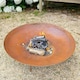 image 5 of Primrose Outdoor Corten Steel Fire Pit & Water Bowl Round 80cm Round