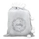 image 6 of Personalised Holly Grey Christmas Sack