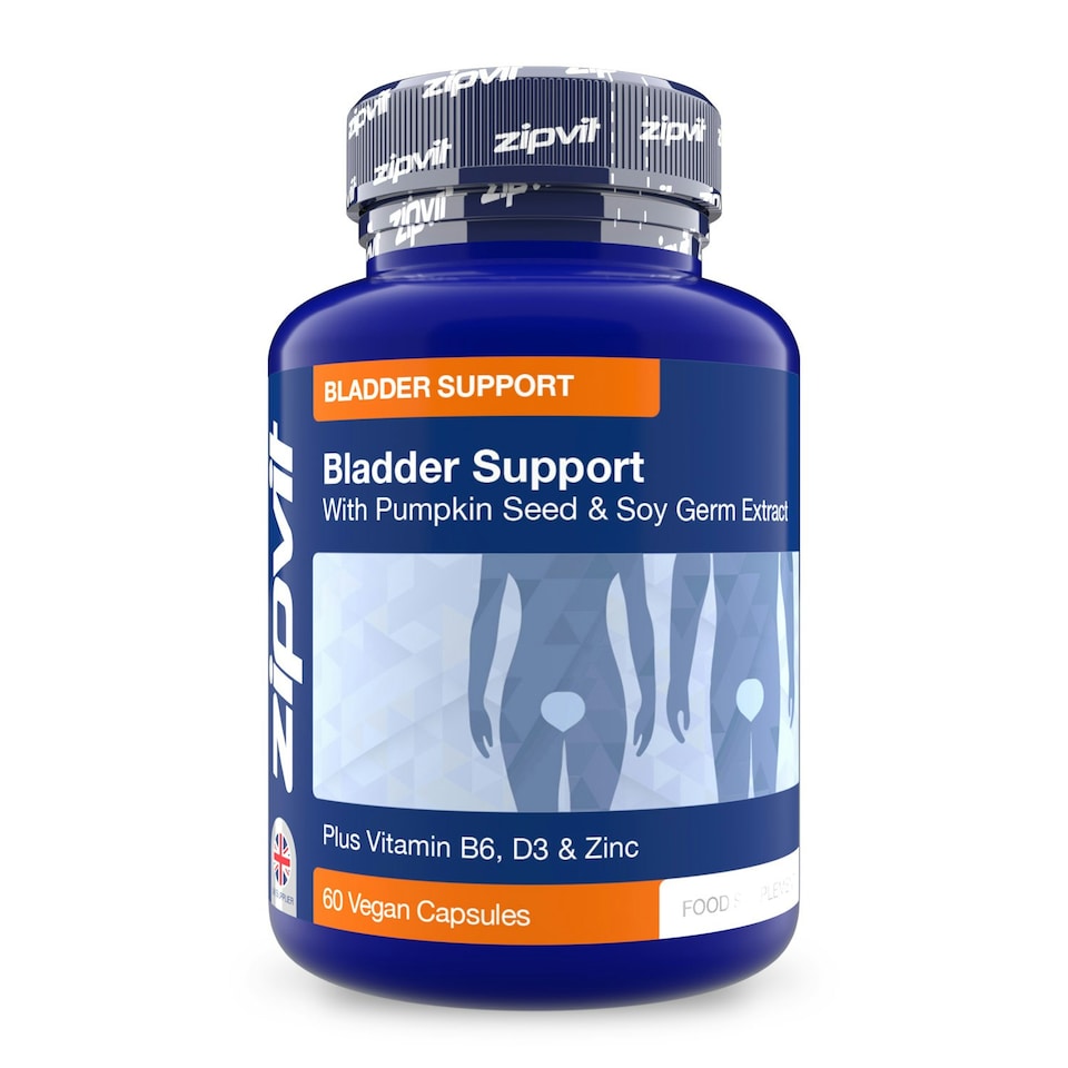 image 1 of Zipvit Bladder Support Complex with Pumpkin Seed, Soy Germ, B6, D3 & Zinc, 60 Vegan Capsules