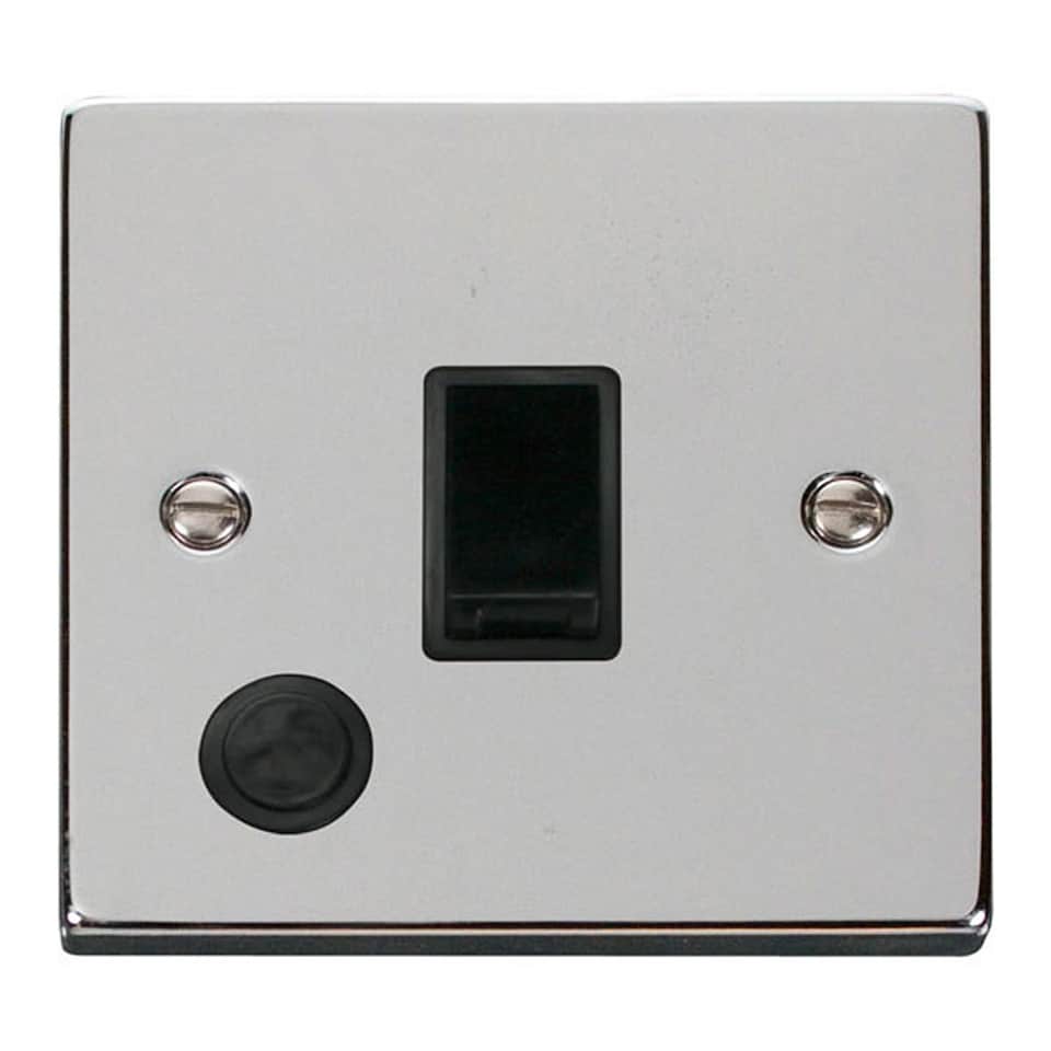 image 1 of SE HOME Polished Chrome 1 Gang 20A DP Switch With Flex | Chrome | Polished Chrome