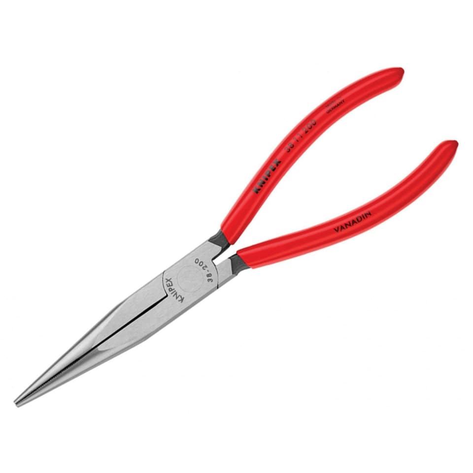 image 1 of Knipex Mechanic's Long Nose Pliers Pvc Grip 200mm (8in) - Multi Colour - One Size