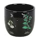 image 2 of Something Different Poisonous Plants Plant Pot - Black - One Size | Black