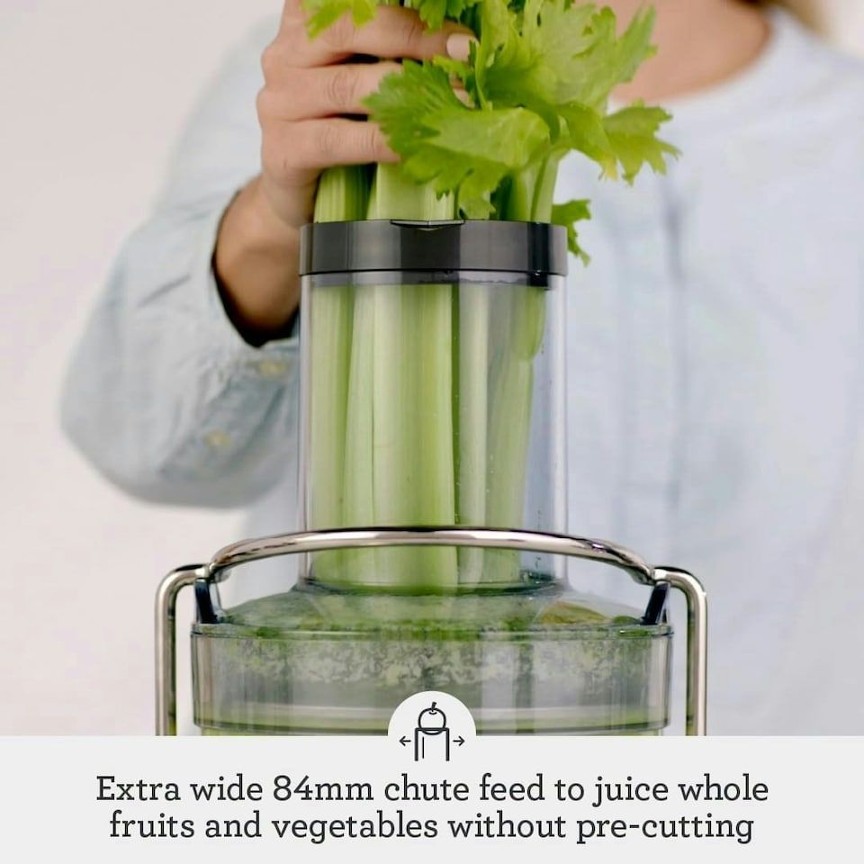 image 1 of Sage The Nutri Juicer Cold - Cold Press Extractor for Fruit and Vegetables - High Capacity 2L Jug - 1250W - Silver