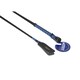 image 1 of MacTack Riding Whip & No31 N/H Leather Keeper - Black/Black/Blue - 26 inches