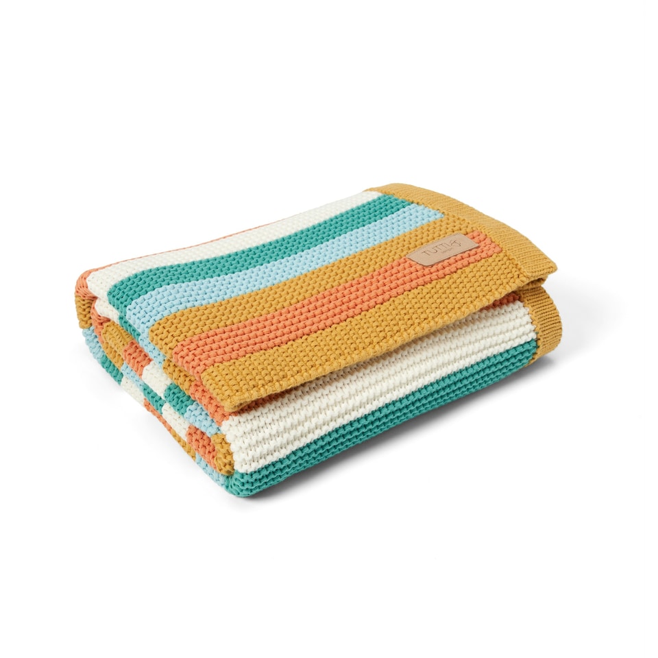 image 1 of Tutti Bambini Chunky Knitted Baby Blanket - Run Wild