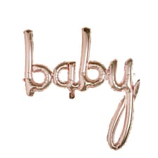 Rose Gold 'Baby' Foil Celebration Balloon