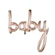 image 1 of Rose Gold 'Baby' Foil Celebration Balloon