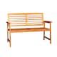 image 8 of Waimea 2 Seater Outdoor Wooden Garden Bench | Brown | Brown