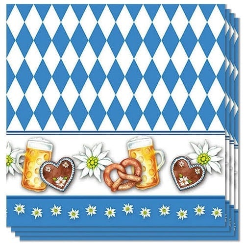 Oktoberfest Premium Decoupage Luncheon Napkins 3 Ply 33cm - Pack of 20