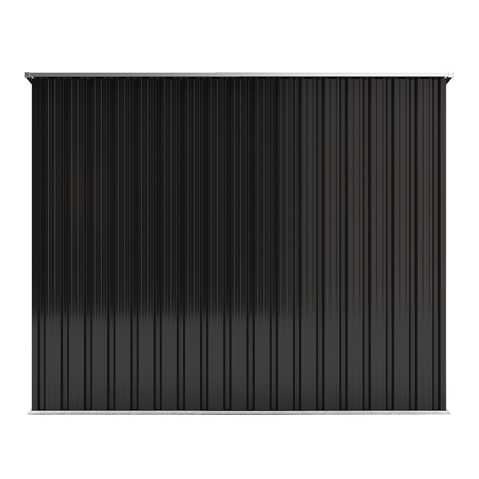 image 1 of Living and Home Galvanized Steel Outdoor Bicycle Storage Shed, Black | Black | 1