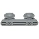 image 4 of Kenwood Dishwasher Basket Slide Rail Runner Support Guide Rounded Wheels (1 Set)