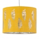 image 2 of Set of 2 Fern - Ochre Cut Out 25cm Pendant Lightshades | Yellow | Silver | Medium | 2
