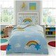 image 2 of VELVETIO Sunny Rainbow Duvet Cover Set Luxury Kids Printed Beddings Multi | Single