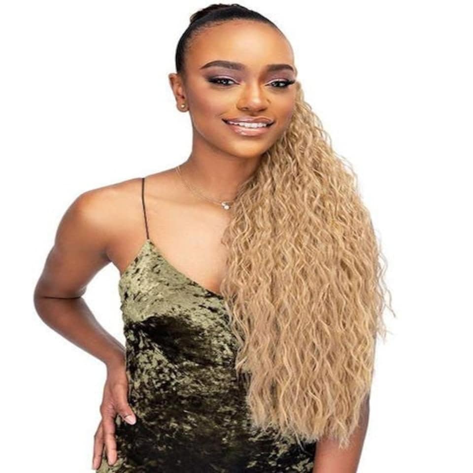 Janet Collection Noir Every Time Syn Guava DS Ponytail Multi | OET1B/30 | One Size