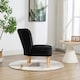 image 5 of Arezza Velvet Accent Chair - Black