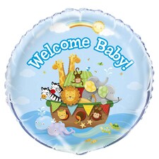 Unique Party Noah´s Ark Baby Shower Foil Balloon - Multicoloured - One Size