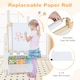 image 8 of COSTWAY Kids Art Easel 4-in-1 Toddler Activity Table Set w/ Whiteboard White