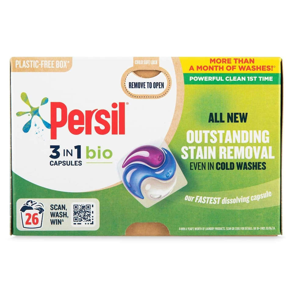 Persil Capsules Bio 26's x 3