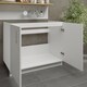image 3 of JD Greta Adjustable Legs Kitchen Sink Unit 1000mm Cabinet With Doors - White Gloss