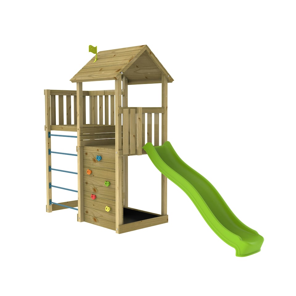 image 1 of TP Skywood Wooden Play Tower with Ripple Slide & Sky Deck - FSC® certified