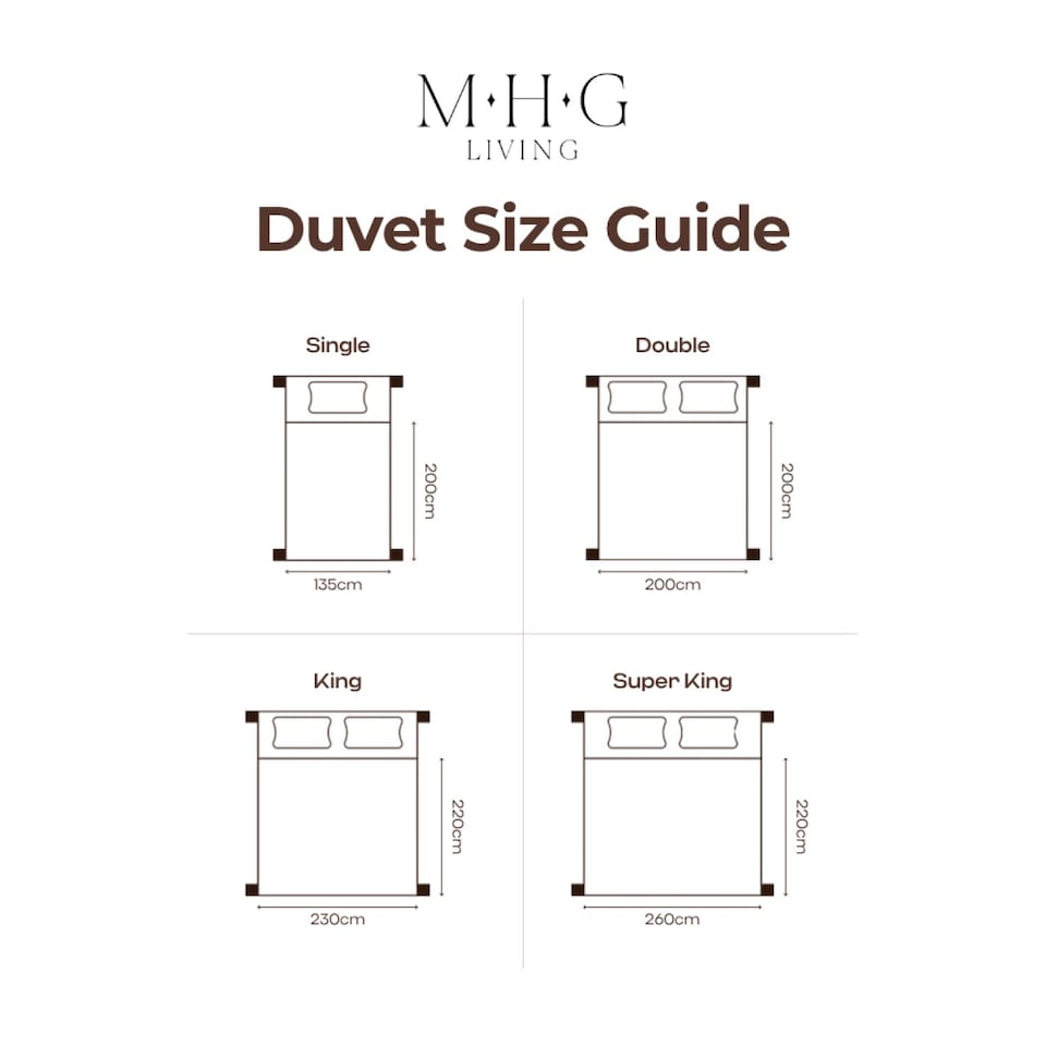 image 1 of MHG Living 100% Cotton 13.5 Tog Winter Duvet-Double