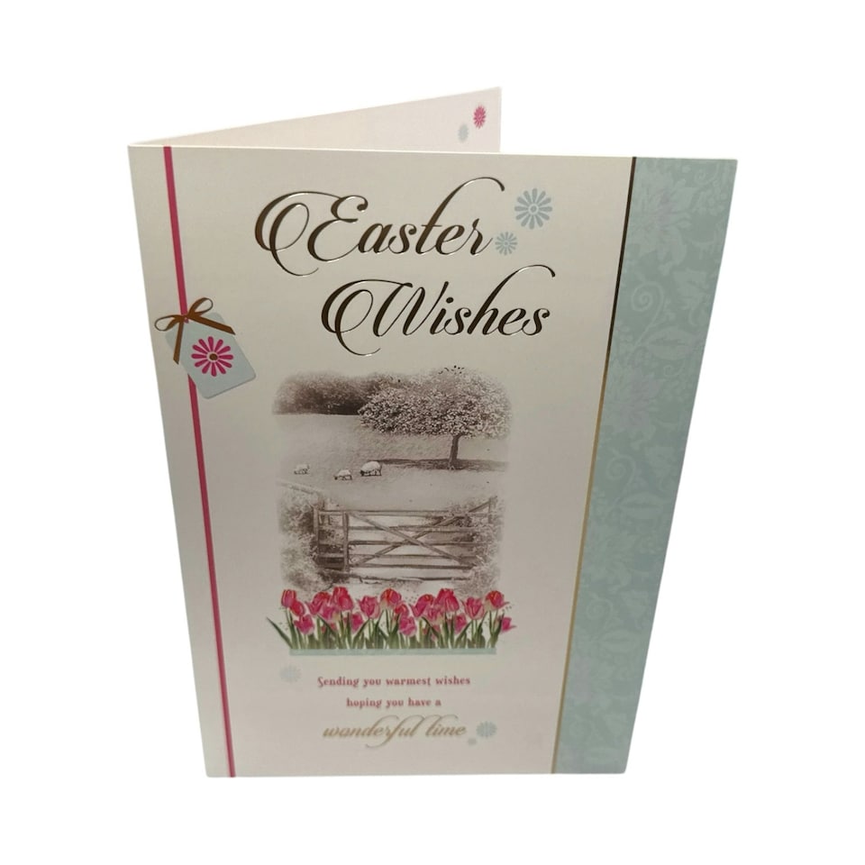 image 1 of Wonderful Time Joy And Happiness Open Easter Card