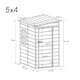 image 3 of Living and Home Plastic Garden Storage Shed - Single Side Door & Front Window