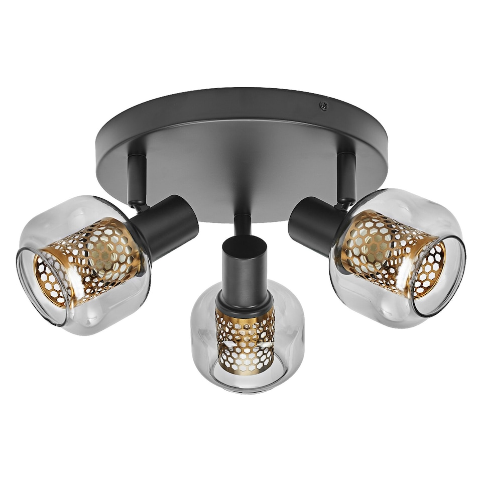 image 1 of Osram Decor Spot Firefly Ceiling Light 3 X 2.8W E14 Black Black