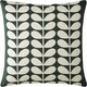 image 4 of Orla Kiely Buttercup Pine Filled Cushion 45x45cm | Green