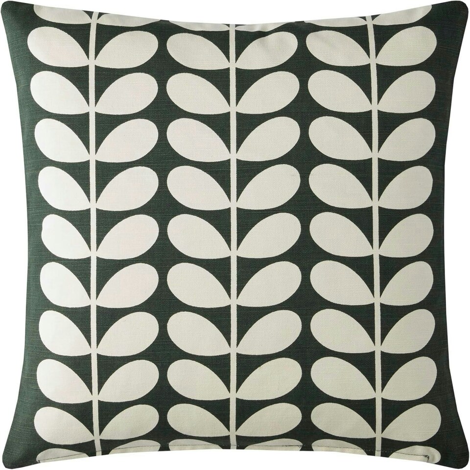 image 1 of Orla Kiely Buttercup Pine Filled Cushion 45x45cm | Green