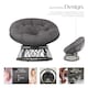 image 3 of Garden Chair Gargano - rotatable, resilient polyrattan, comfortable round cushion, | Black | black | One Size | 1