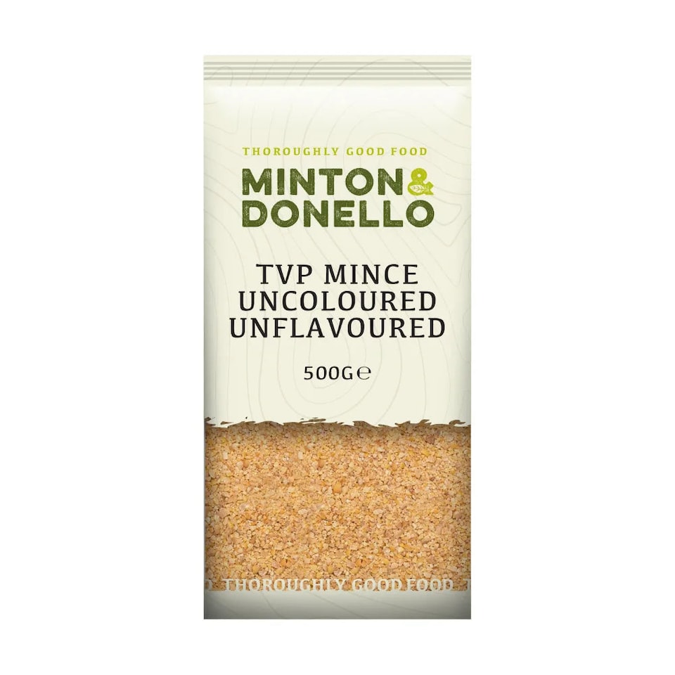 image 1 of Minton & Donello TVP Soya Mince Uncoloured & Unflavoured 6 x 500g