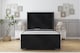 image 1 of Sloomy Rutherford Black Naples Bed Frame With Mattress With 50"  Upholstered Wingback Headboard 4' Small Double