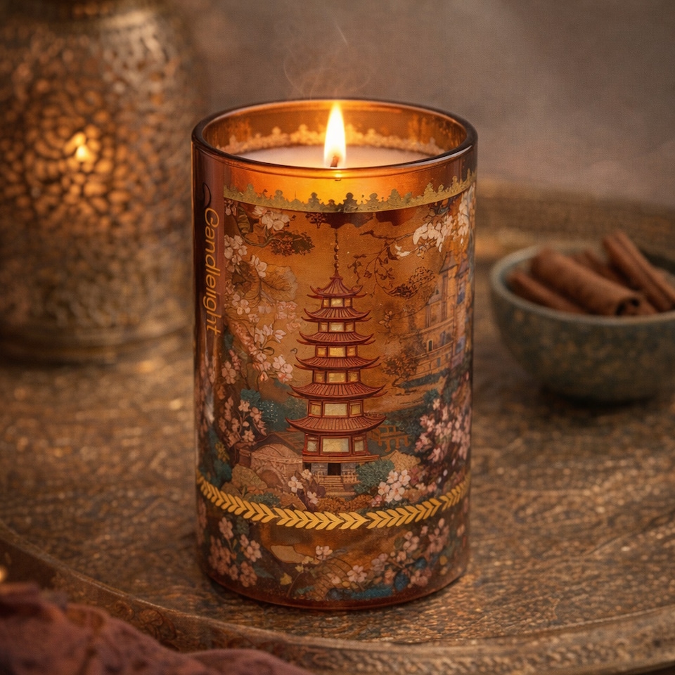 image 1 of The Silk Road Collection Samarkand Moroccan Spice Large Glass Candle