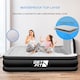 image 4 of Get Fit Air Bed With Built In Electric Pump - Premium King Airbed - Quick Blow Up Bed With Headboard & Free Inflatable Pillow | Black | Black / Grey | 1