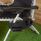 image 2 of Set of 2 Black Plastic Cupholder Side Tray for Garden Gravity Chairs | Black | Black