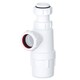 image 1 of SPARES2GO Telescopic Waste Bottle Trap 40mm 1.5" Basin Bidet Urinal Bathroom Kitchen Sink 75mm Seal