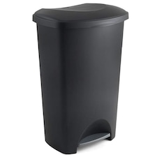 1 x 50L Black Soft Closing Airtight Rubbish Waste Bin With Lid Home & Living Areas | Black