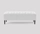 image 1 of Alyana 90cm Wide Tufted Rectangle Ottoman Storage Bench - Upholstery Velvet Shoe Bench with Turned Wooden Legs