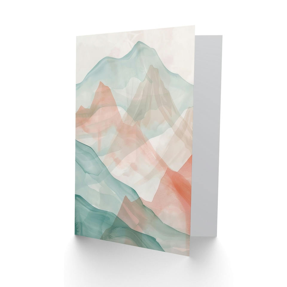 image 1 of Mountain Adventure Landscape Light Soft Him Her Birthday Card
